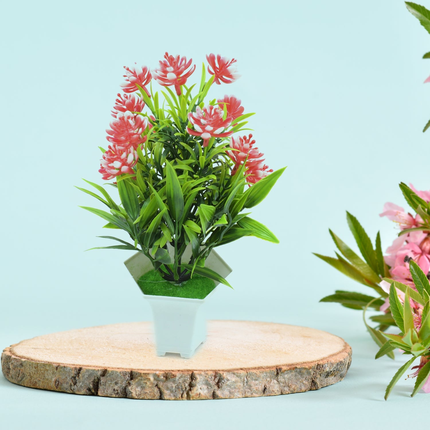 Wild Artificial Flower Plants with Cute Pot | Flower Plant for Home Office Decor | Tabletop and Desk Decoration | Artificial Flower for Balcony Indoor Decor, Plants for Living Room (1 Pc) Wild Artificial Flower Plants with Cute Pot | Flower Plant for Home Office Decor | Tabletop and Desk Decoration | Artificial Flower for Balcony Indoor Decor, Plants for Living Room (1 Pc)